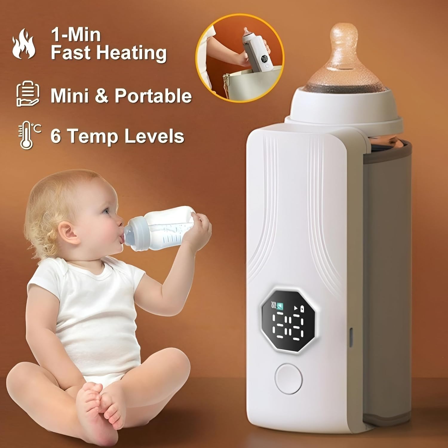 Portable Rechargeable Baby Bottle Warmer - Image 3