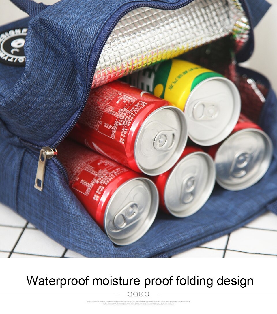 Portable Thermal Insulated Lunch Bag - Image 3